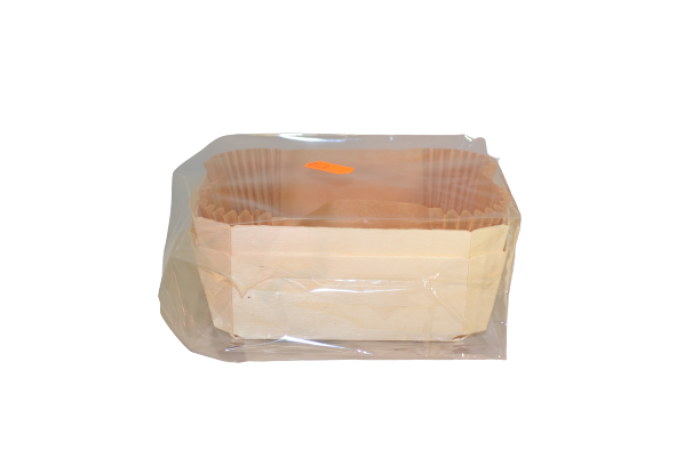 Bakvorm hout met bakpapier