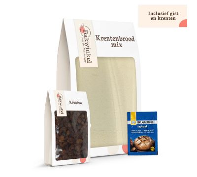 Krentenbroodmix compleet